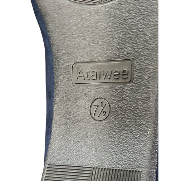 Ataiwee Womens Flats Blue Faux Suede Pointed Toe Size Size 7.5 - Picture 8 of 10